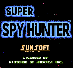 Super Spy Hunter (USA) Title Screen